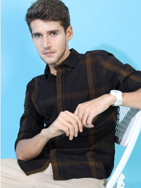 HIGHLANDER Regular Fit Striped Shirt