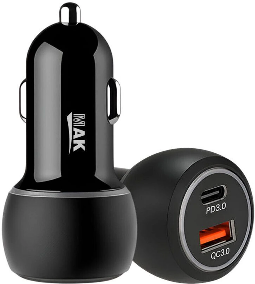 MAK 80 W Turbo Car Charger (Black)