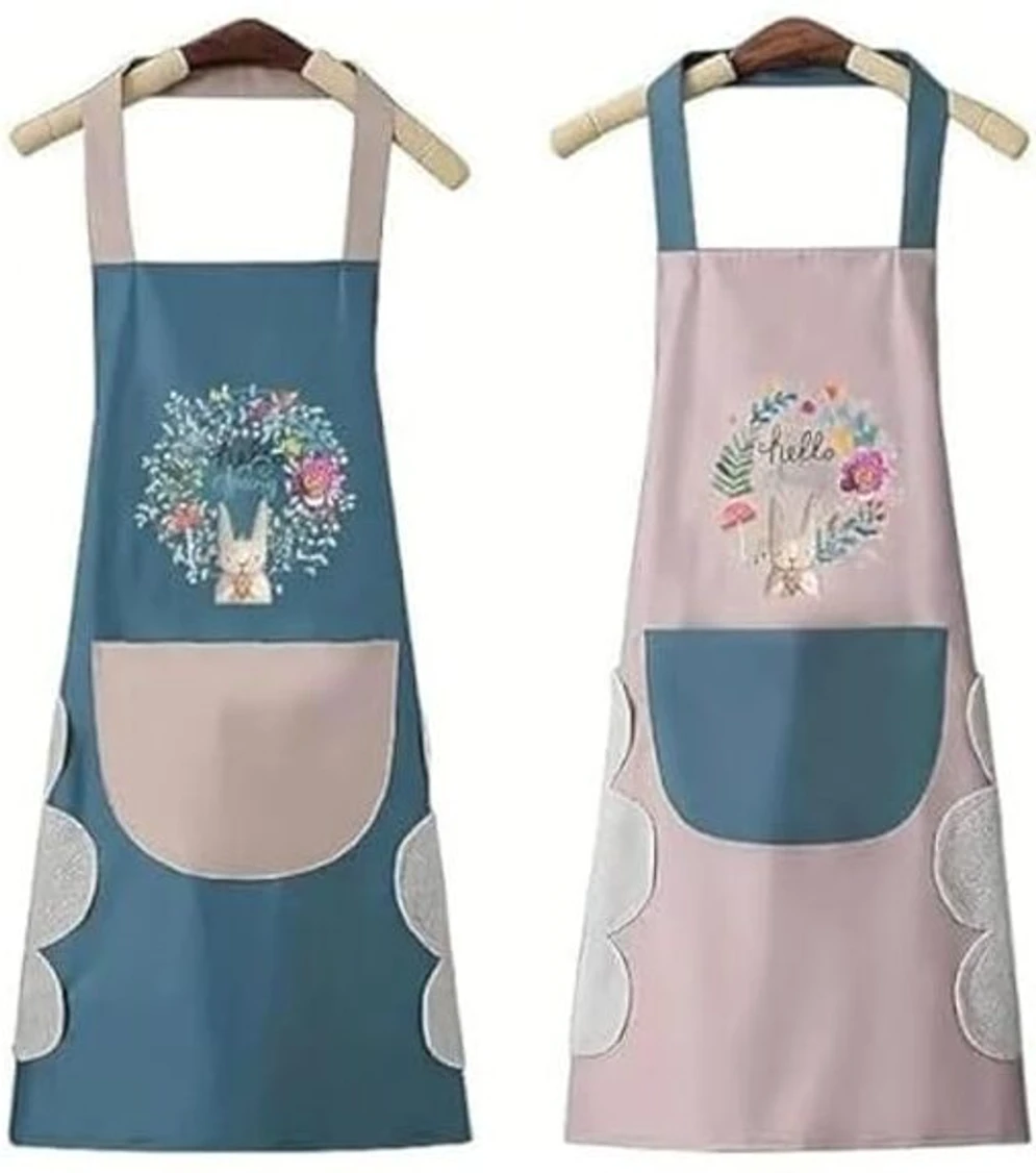 SPRSE PVC Home Use Apron - Free Size (Multicolor, Single Piece)