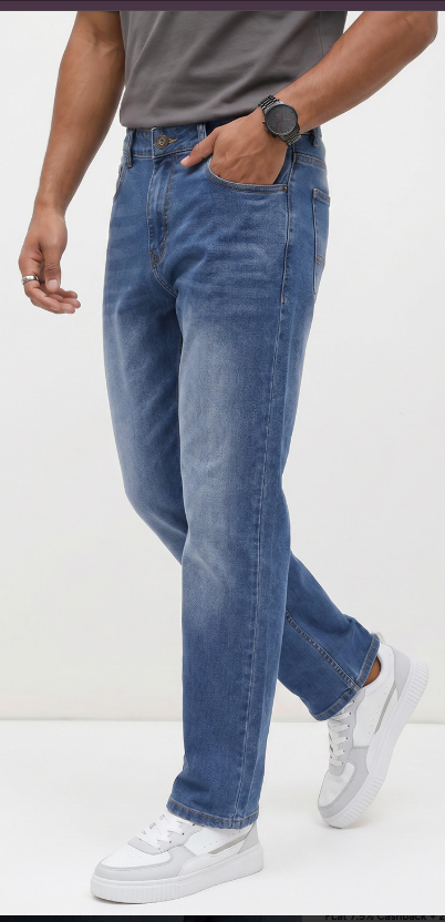 The Roadster Life Co. Men Straight Fit Stretchable Jeans