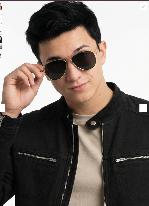 Vincent Chase Unisex Aviator Sunglasses With Polarised And UV Protected Lens 238944