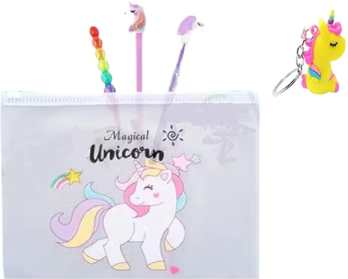 Eclet CUTE UNICORN POUCH SET OF 5 ITEMS FOR SCHOOL KIDS - Art set