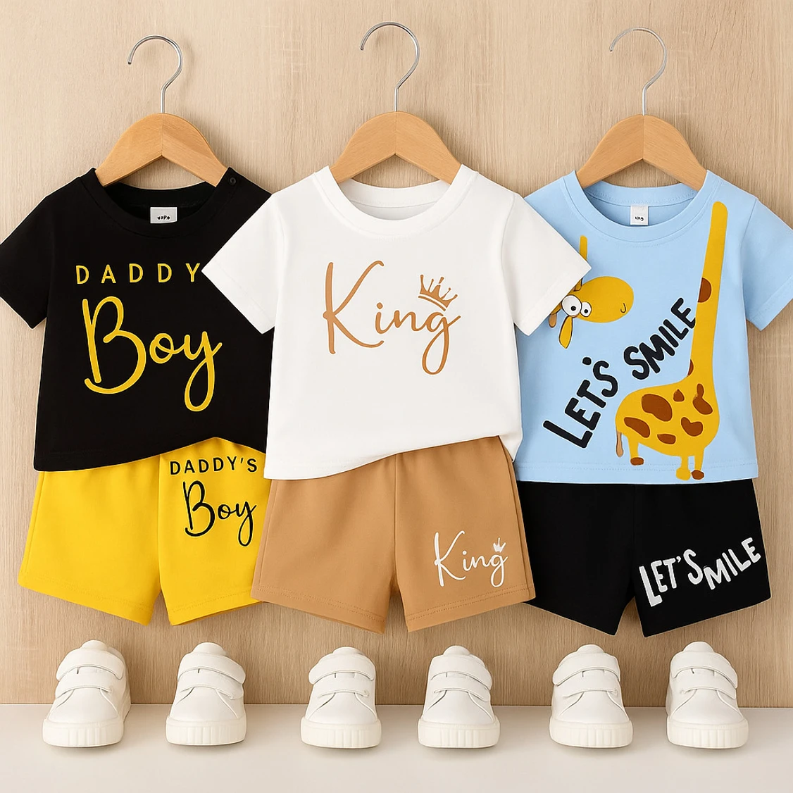 MUSNAHGARMENTS Baby Boys Casual T-shirt Pant (Multicolor1)