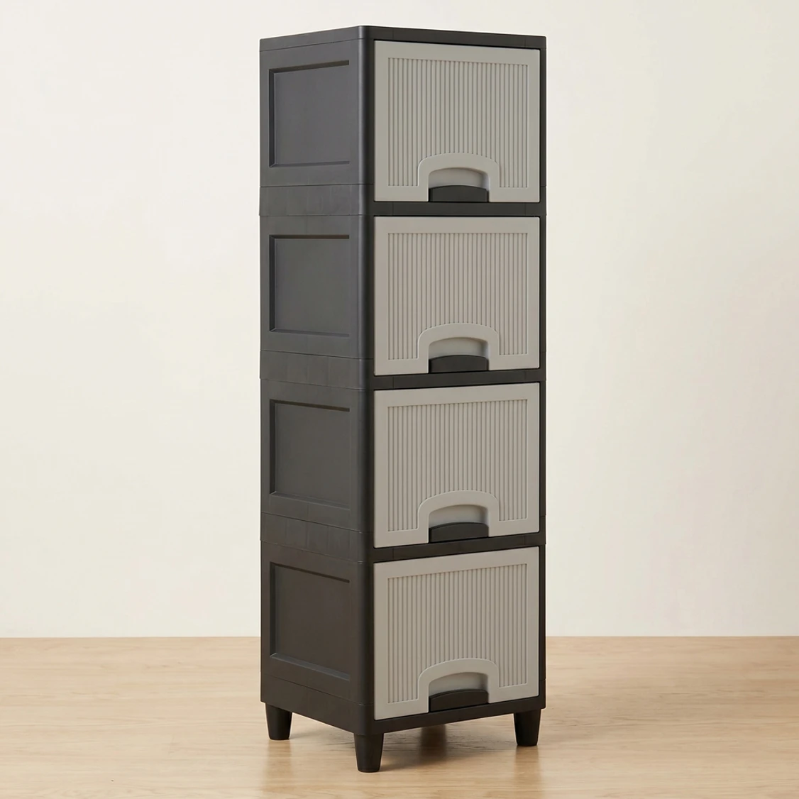 Suptikes Multipurpose Space Saving Plastic Cabinet Rack Plastic Open Book Shelf