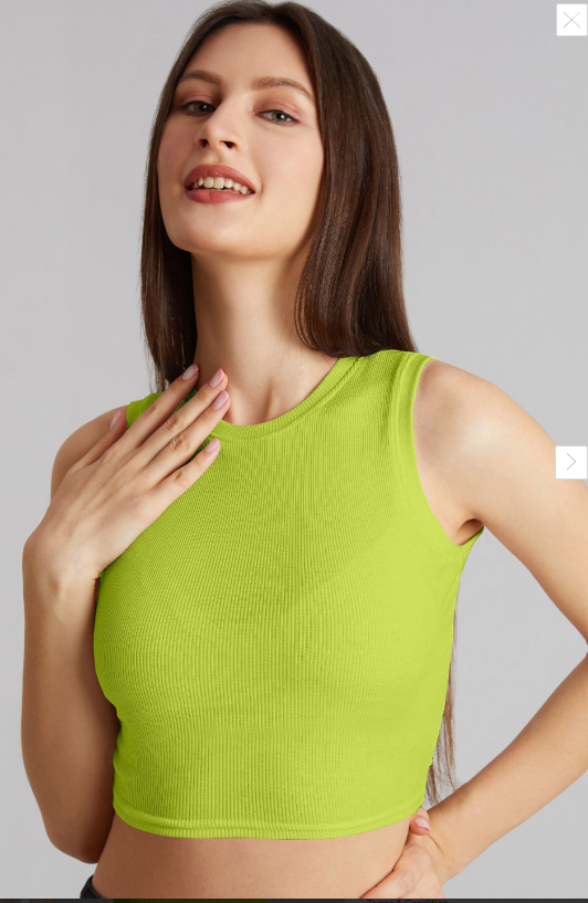 The Cloth Crow Cotton Tank Crop Top