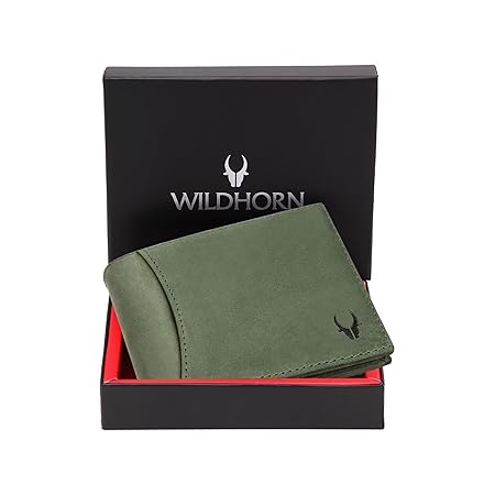 WildHorn Wildhorn India Oliver Green Leather Men's Wallet (WH7311GREEN)
